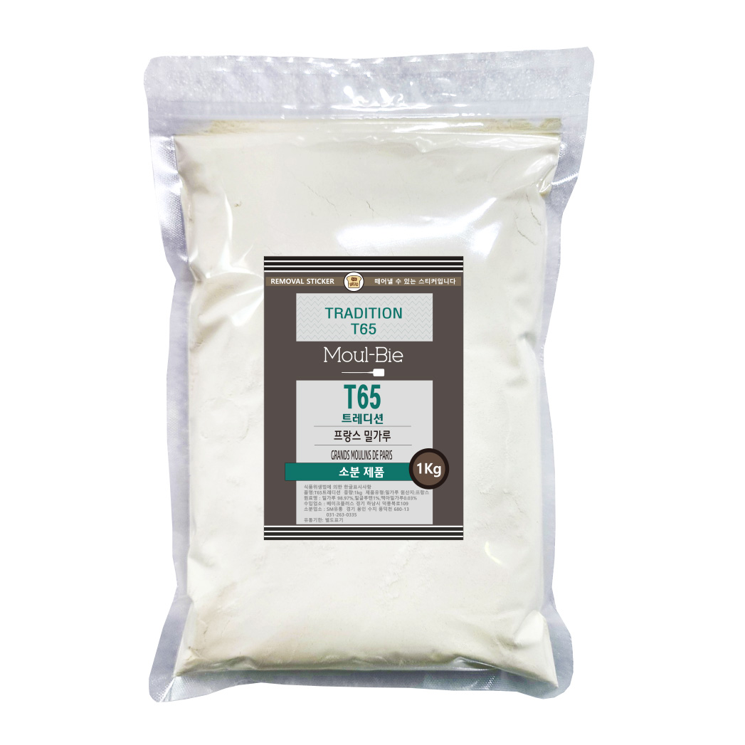 베이크플러스 T65 트레디션 1kg / GMP/ 그랑물랑/ 프랑스밀가루 : 하이브레드