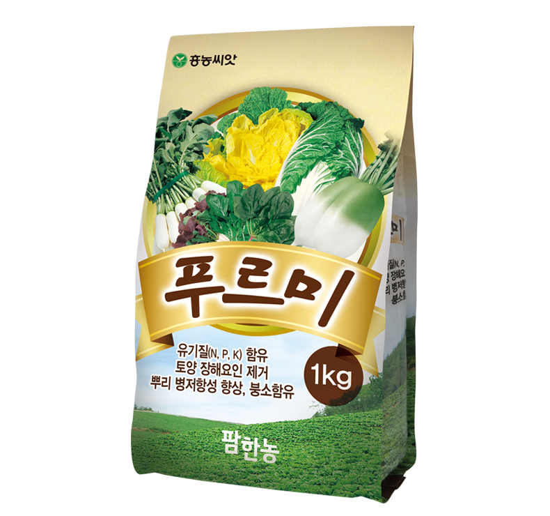 김장채소 비료 푸르미 1kg 가을 김장 무 배추 전용 붕사 : 식물세계