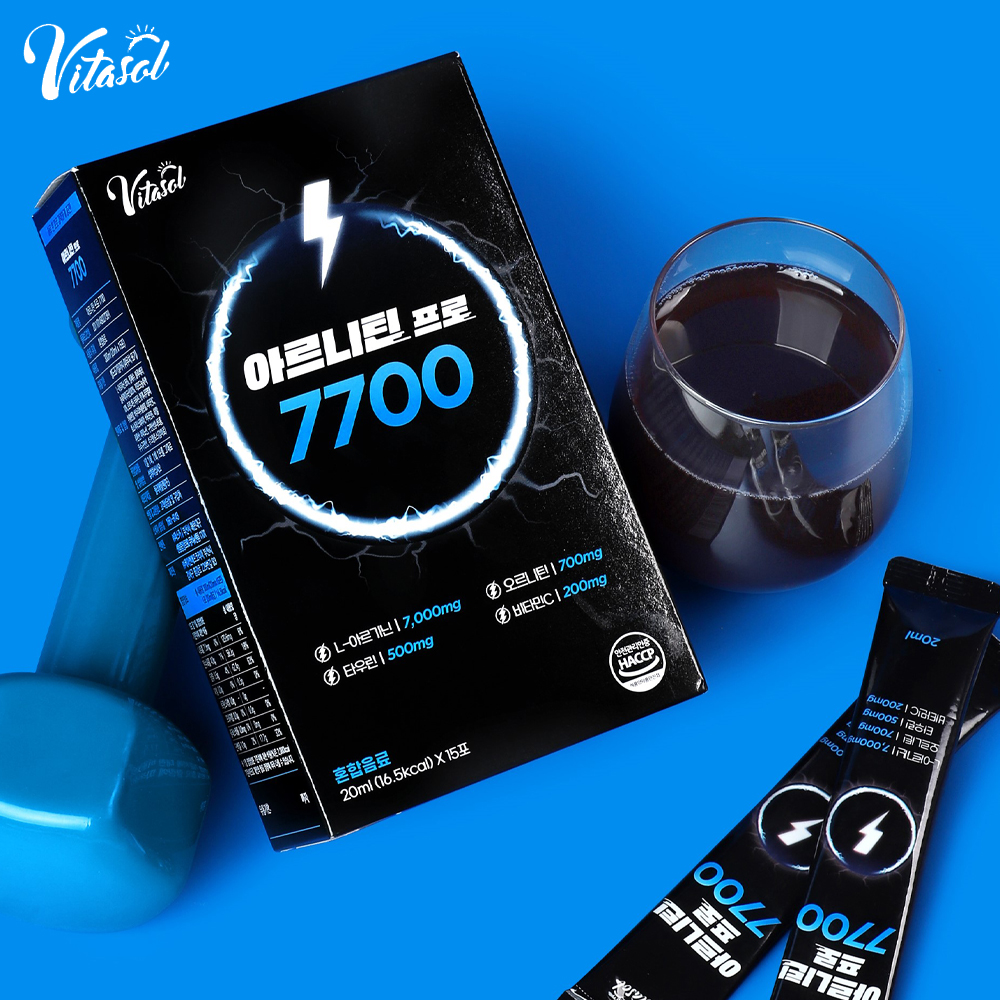비타솔 아르기닌 7000mg 아르니틴프로 20ml x 15포 부스터 : 잔차나라