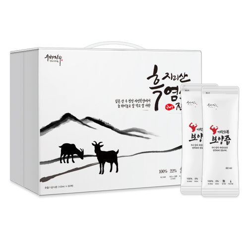 흑염소 진액 엑기스 지리산 흑염소즙 60ml 30팩 : 무병장수 자연건강식품