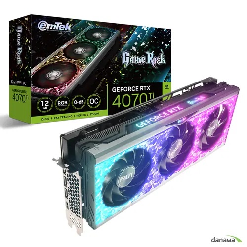 이엠텍 지포스 RTX 4070 Ti GAMEROCK OC D6X 12GB : 제일컴퓨터