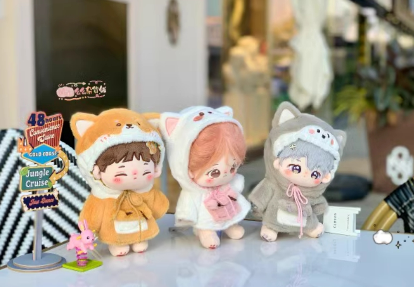 햄과니 솜인형옷 무속성 아이돌 20cm 인형옷 동물망또 : 햄과니플러스