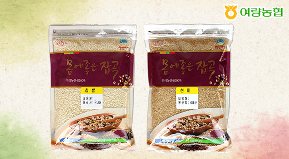 [여량농협]참조은 찹쌀1kg+현미1kg(각2봉씩 총4봉) : 농업회사다온푸드