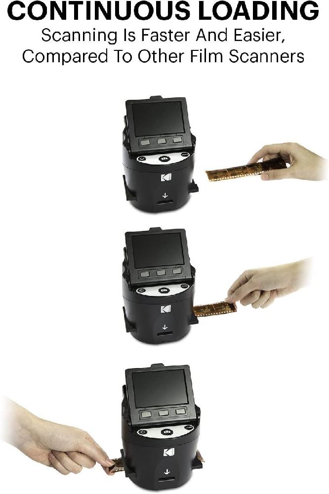 Kodak SCANZA 디지털 필름 및 슬라이드 스캐너 - 35mm  126 110 Super 8 8mm 네거티브 슬라이드를 JPEG로 변환 대형 틸트업 3.5 quot LCD... 