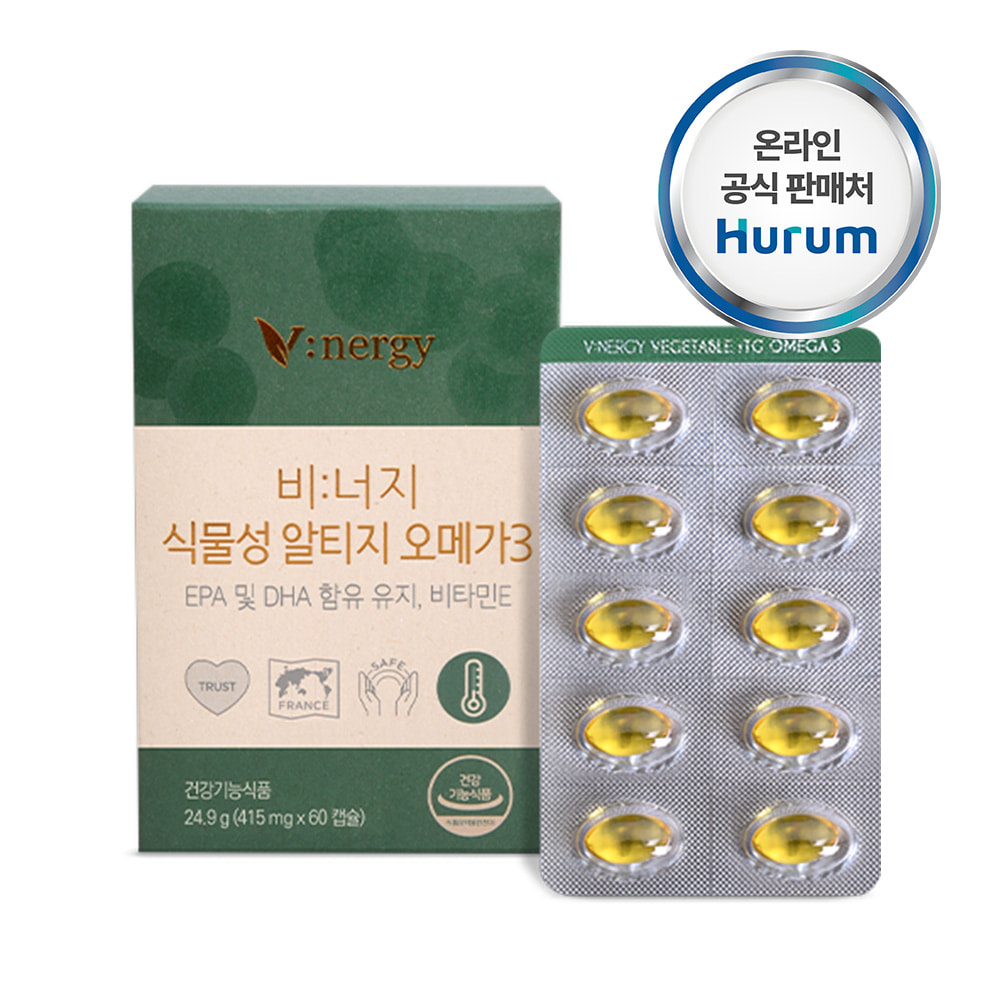 비너지 식물성 RTG 오메가3 415mgx 60캡슐 : 에쎌트리