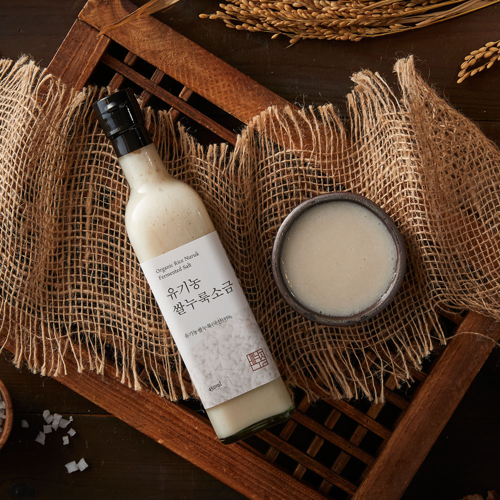 천연 발효 유기농 쌀누룩 저염 누룩소금 450ml : 누룩공방 배나무실