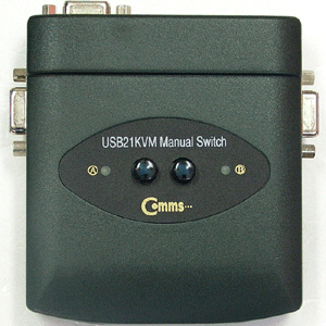 USB KVM Switch 2:1 / 선택기 / 스위치 Coms-USB21KVMSW