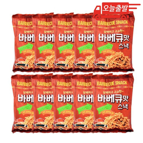 싱싱 바베큐맛 스낵 100g 10개 : 스마트바잉