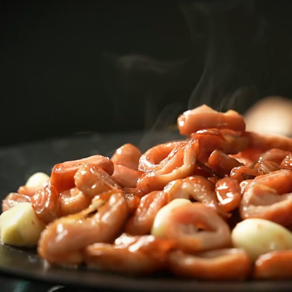 산수골식품 참나무 돼지 훈연막창 400g 소스 100g : 산수골 식품