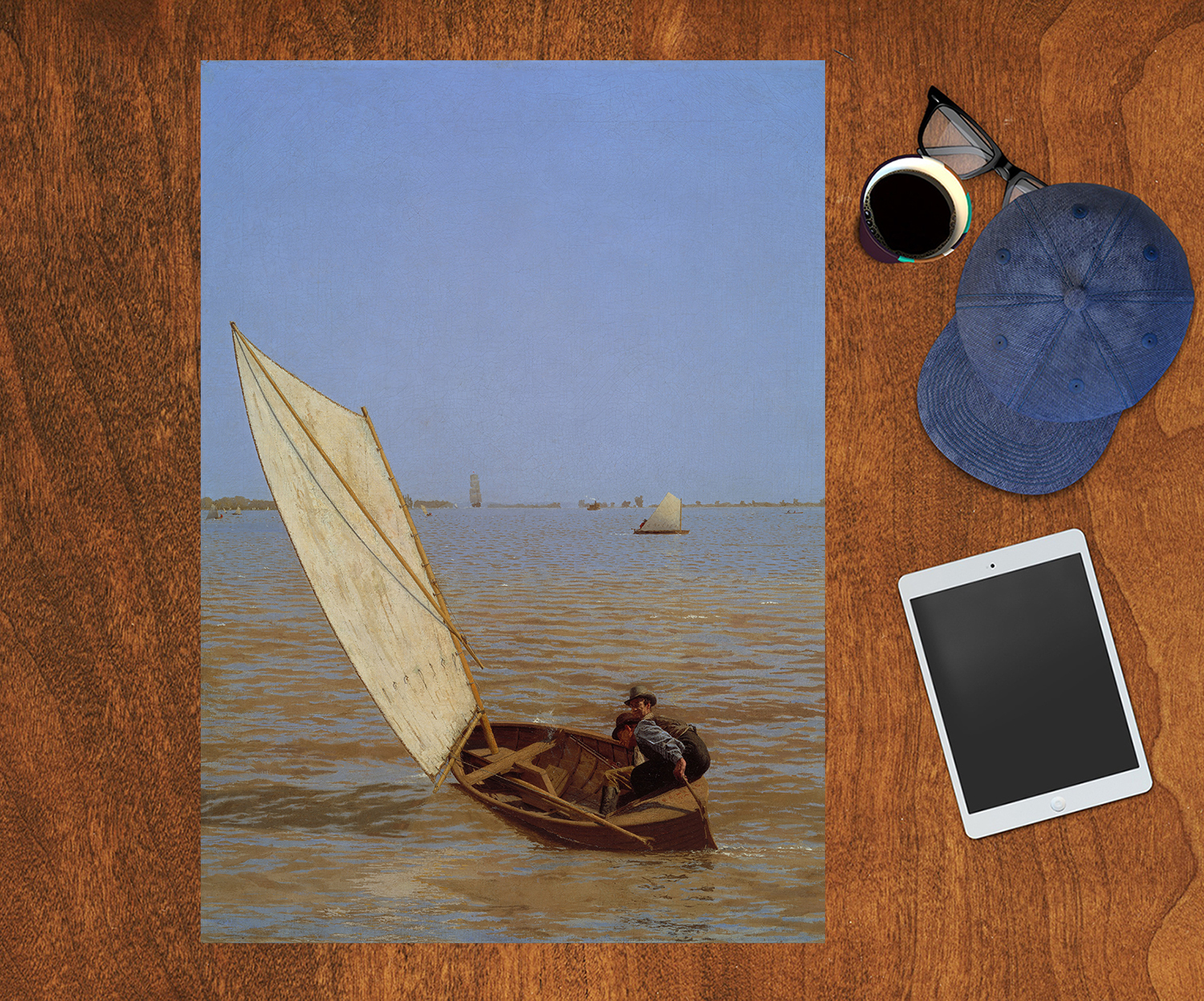 토마스 에이킨스 요트 그림액자 : 미디어마인