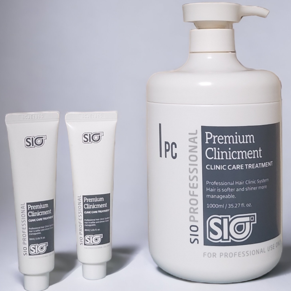 시오(SIO) 트리트먼트 1000ml+30ml 10개+비닐 캡 10 장+빗/헤어롤 시오 프리미엄 클리닉먼트 시오 프리미엄 클리닉 케어 : 엔엠코스메틱
