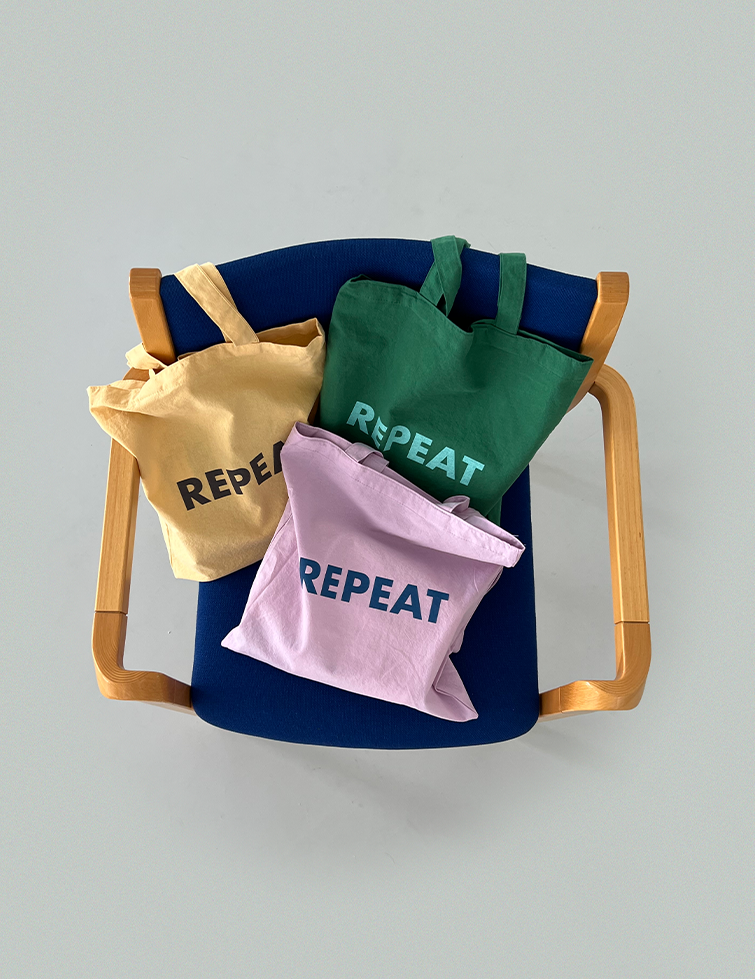 [리핏제작]리핏 로고백 에코백 여름 가방 피크닉 9colors : Repeat