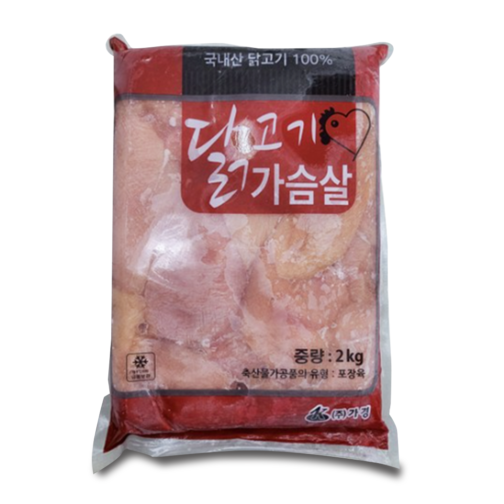 국내산 냉동 생 닭가슴살 2kg : 세인냉동식품