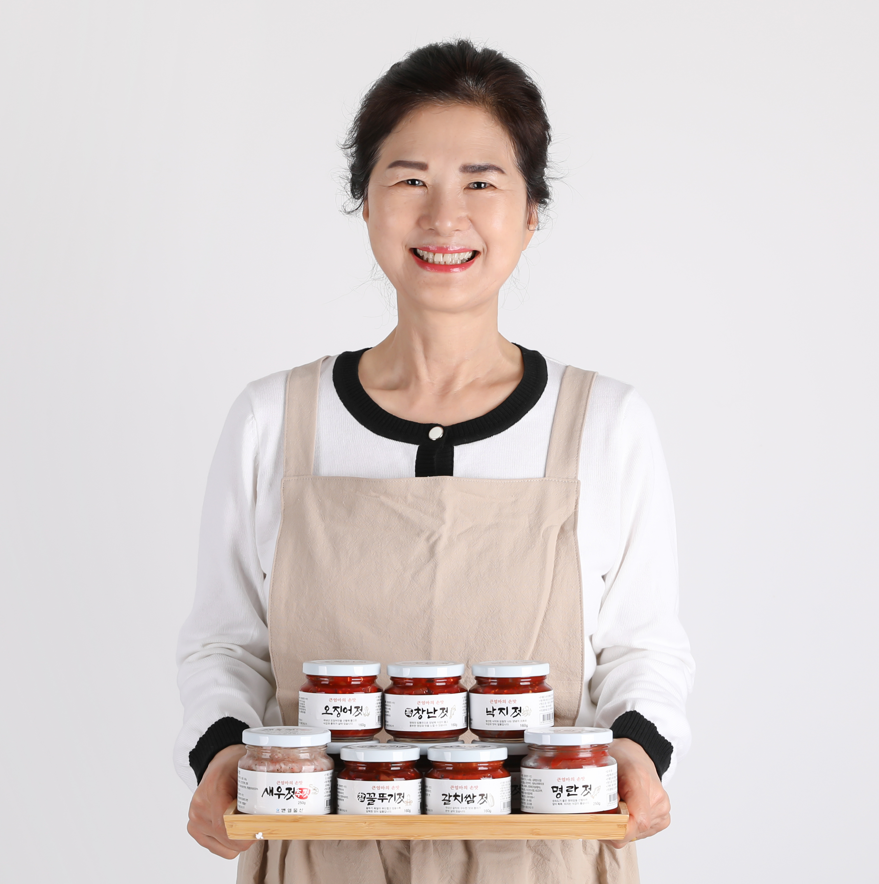 저염식 오징어 젓갈 160g 큰엄마의손맛 오징어젓갈 : 큰엄마의손맛젓갈