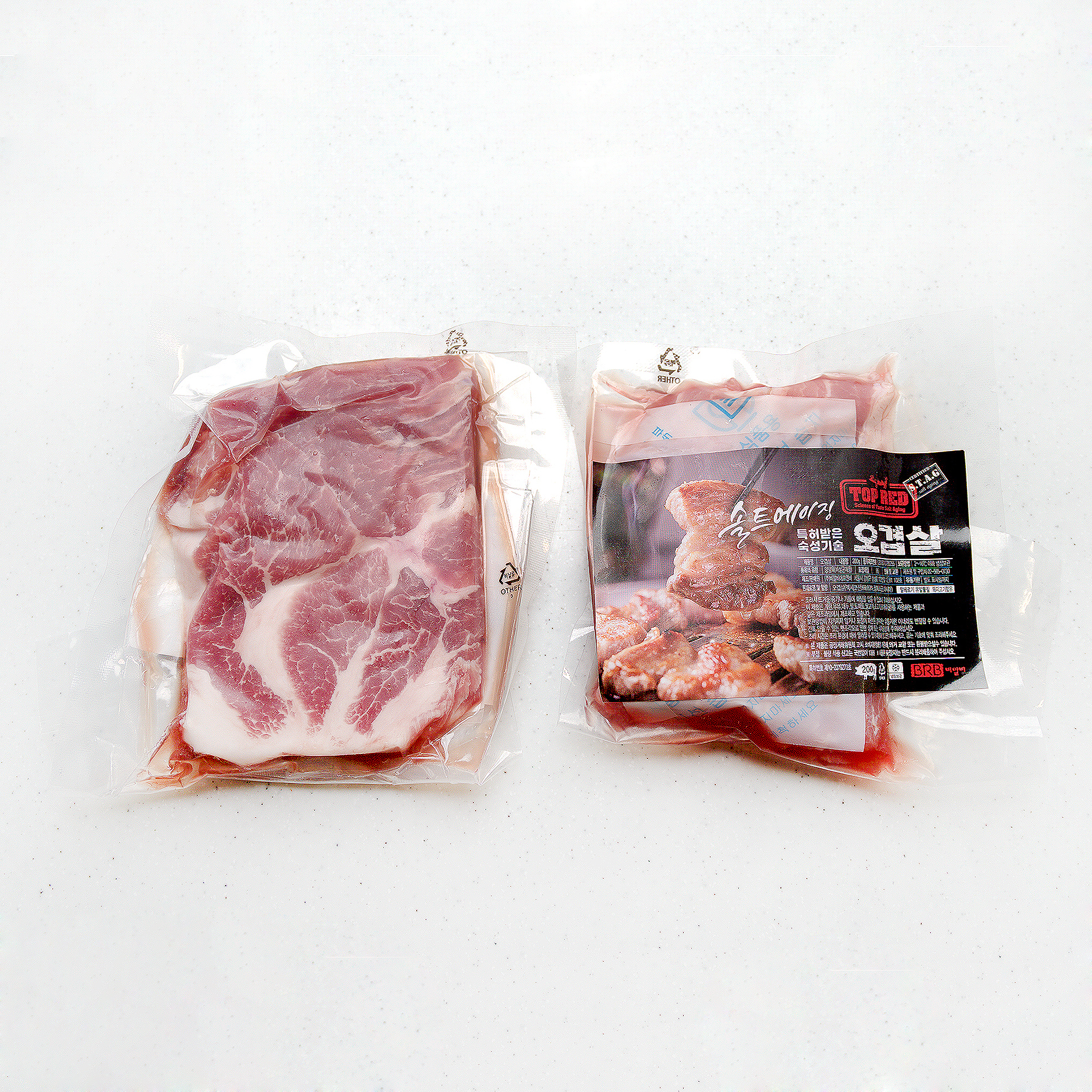 솔트에이징 삼겹살 모둠세트 800g 4종 냉장 항정살 갈매기살 솔트 숙성고기 : 농부가된해적왕