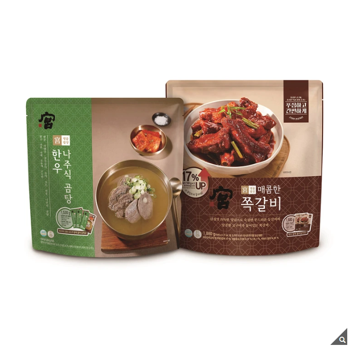 [무료배송] 궁 한우 나주식곰탕+ 궁 매콤한 쪽갈비 : 코스트코 만만세