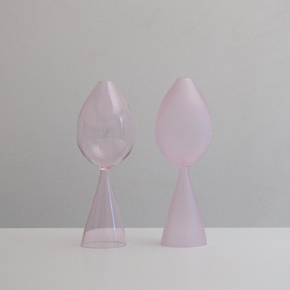 클리어비 버드 화병 컬러 버전 / Clear B Bud Vase frosted (COLOR version) : detoi