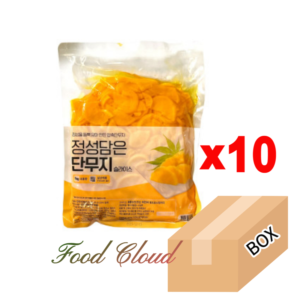 [BOX] 이엔 정성담은 슬라이스 단무지 [1kgX10개] 쫄단무지 : 푸드클라우드