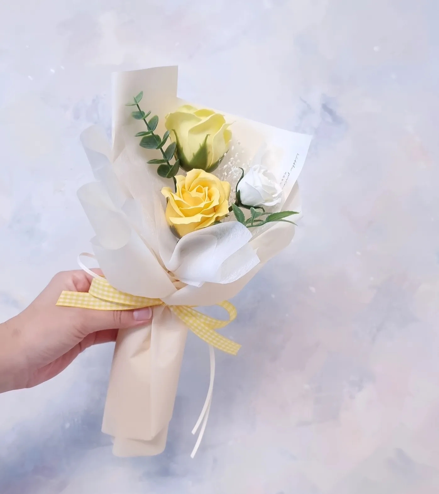 [5 color] 3송이 장미 비누꽃다발 졸업식 학예회 스승의날 일상꽃선물 온라인꽃집 : 어린왕자 플라워