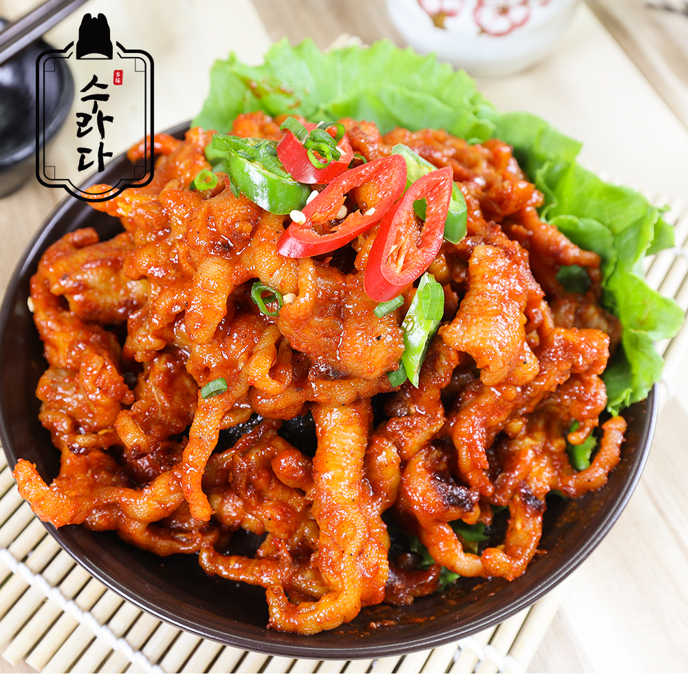 [수라다] 닭발 350g, 밀키트, 냉동, 간편요리, 캠핑요리 : 다미에프앤비