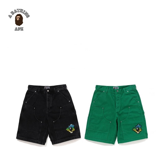 베이프 패치 2 톤 워시 워크 숏 팬츠 PATCH 2 TONE WASHED WORK SHORTS : 에비뉴도쿄