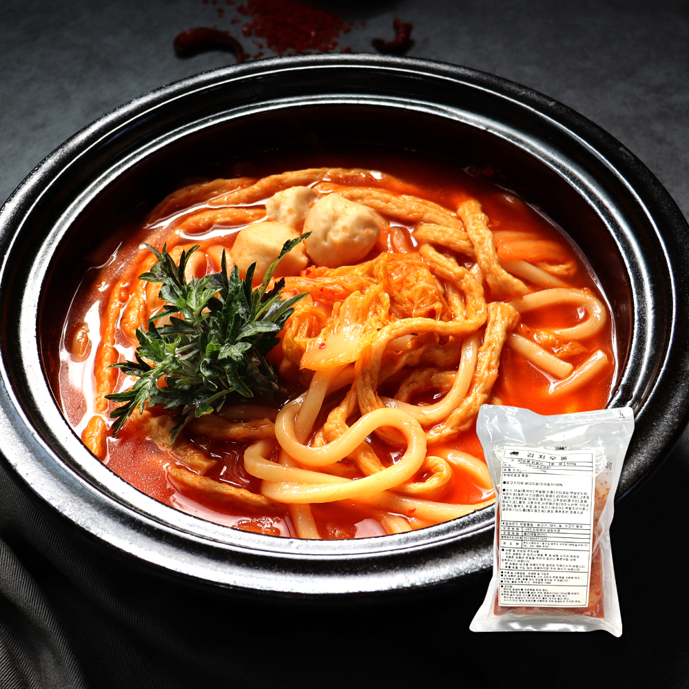 [이제이푸드스토리] 가쓰오 김치 어묵 우동 585g 진한 : 이제이 푸드스토리