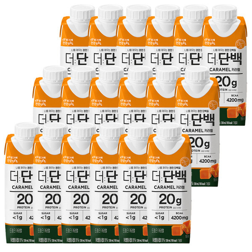 빙그레 더단백 드링크 카라멜 250ml 18개 : 스마트바잉