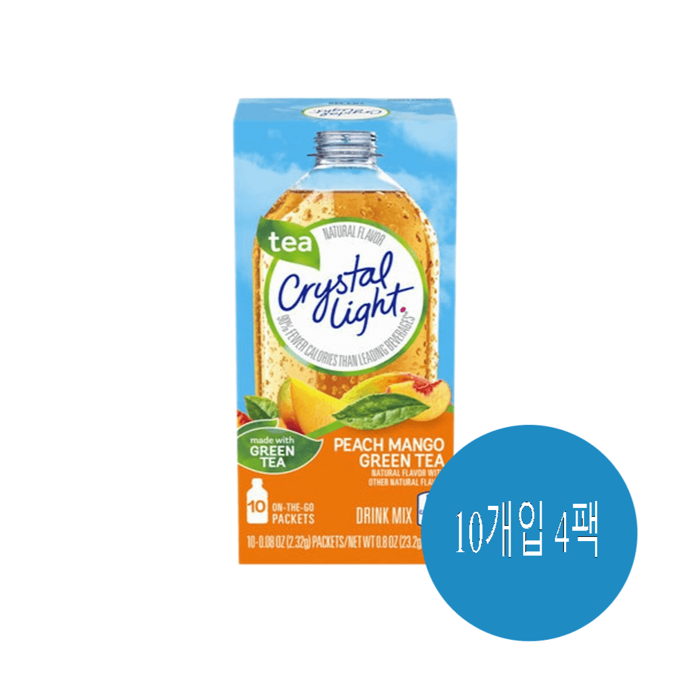크리스탈라이트 온더고 피치망고 그린티 10개입4팩 : 와이비케이