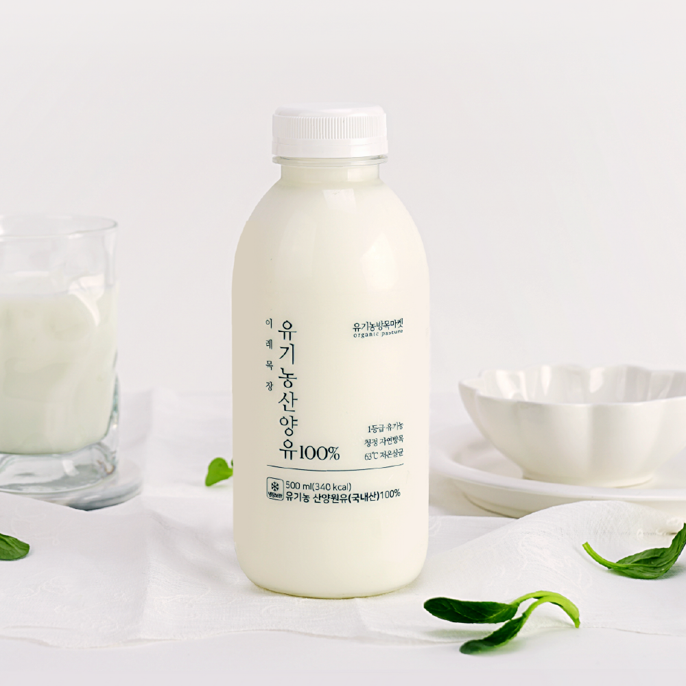 [6월 16일(월) 발송 예정]이레목장 100% 유기농 산양유 산양우유 500ml : 유기농방목마켓