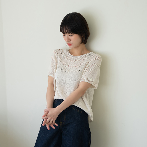 [대바늘DIY 키트] 라니카이 썸머티 (Designed by 샐리니트) 여름의류 : 앵콜스 뜨개실
