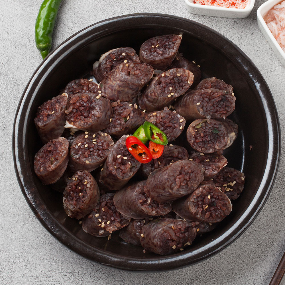 장충동왕족발 찰순대 500g (소금포함) 야식 간식 분식집순대 쫄깃쫄깃한 : 장충동왕족발 공식스토어