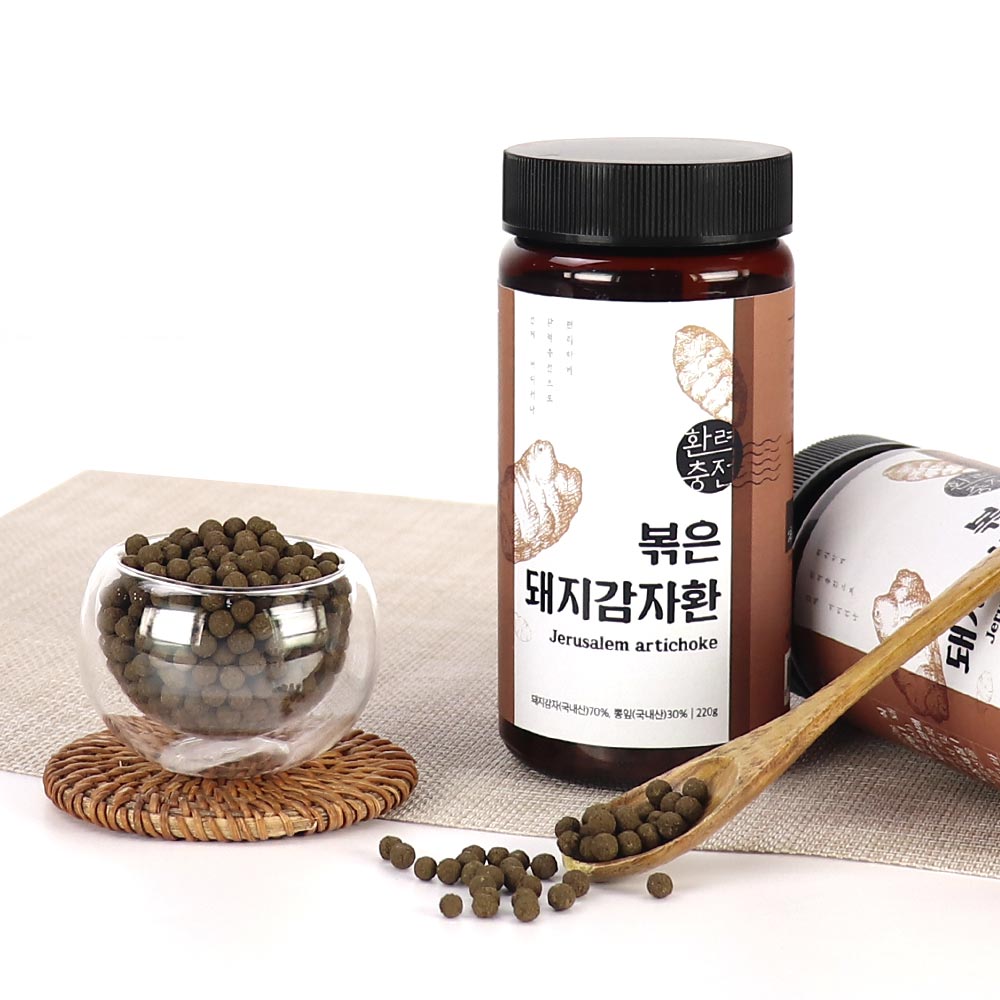 볶은 돼지감자환 국내산 220g : 두손애약초