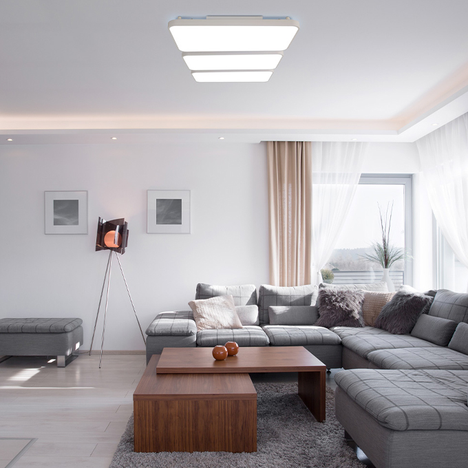 LED 거실등 거실조명 전등 교체 릴리 180W 하얀불 : 공간조명 스토어
