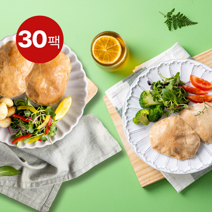 (혼합)흑닭 바로먹는 닭가슴살 100g 2종 30팩 : 흑자헬스마켓