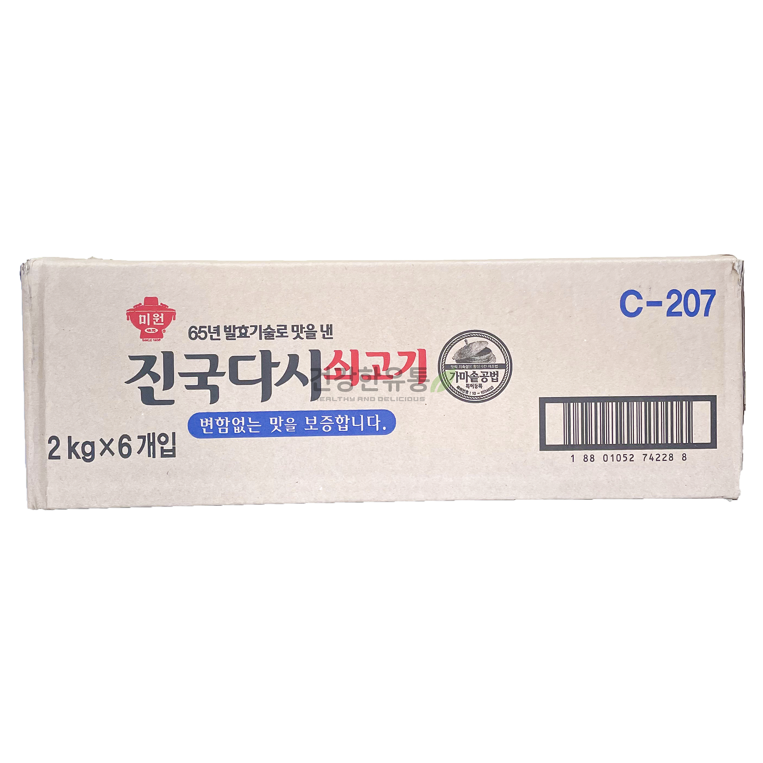 대상 미원 진국다시 쇠고기 2kg x 6개입 1박스 : 건강한유통