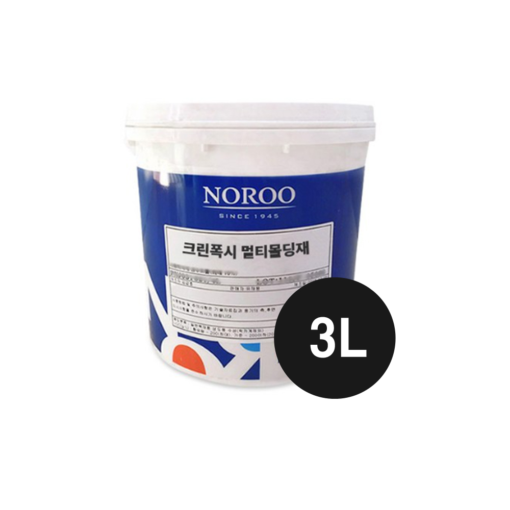 노루페인트 에폭시 투명퍼티 크린폭시 멀티 몰딩제 3L (주제+경화제) 투명 메꿈이 : 다있수