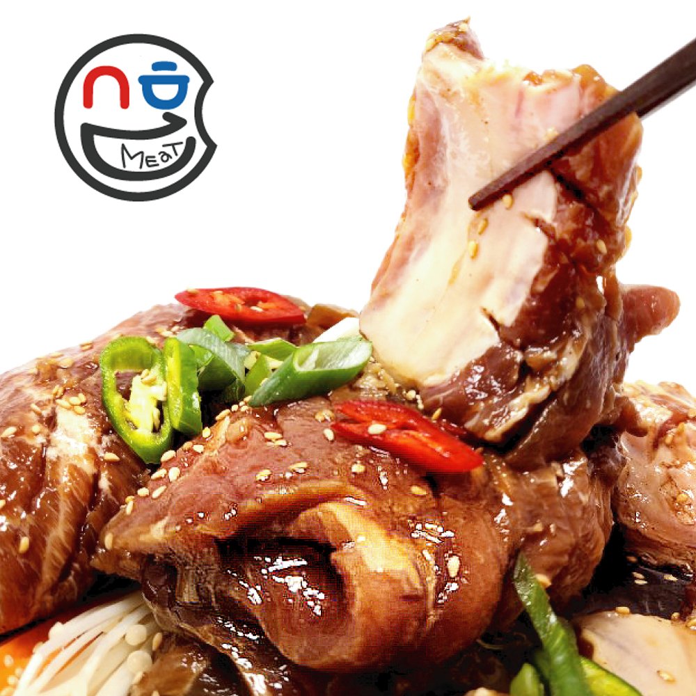 뼈있는 수제 양념 숯불 돼지갈비 (1.5kg 4대) 국내산 한돈 이동갈비 : 수호미트 하남이조푸드