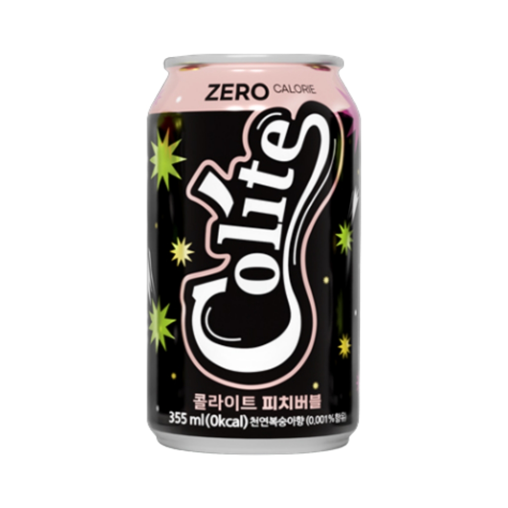 콜라이트 피치 버블 제로 콜라 CAN 355ml (24개) 복숭아 칼로리 탄산 대량 구매 : 아슈테