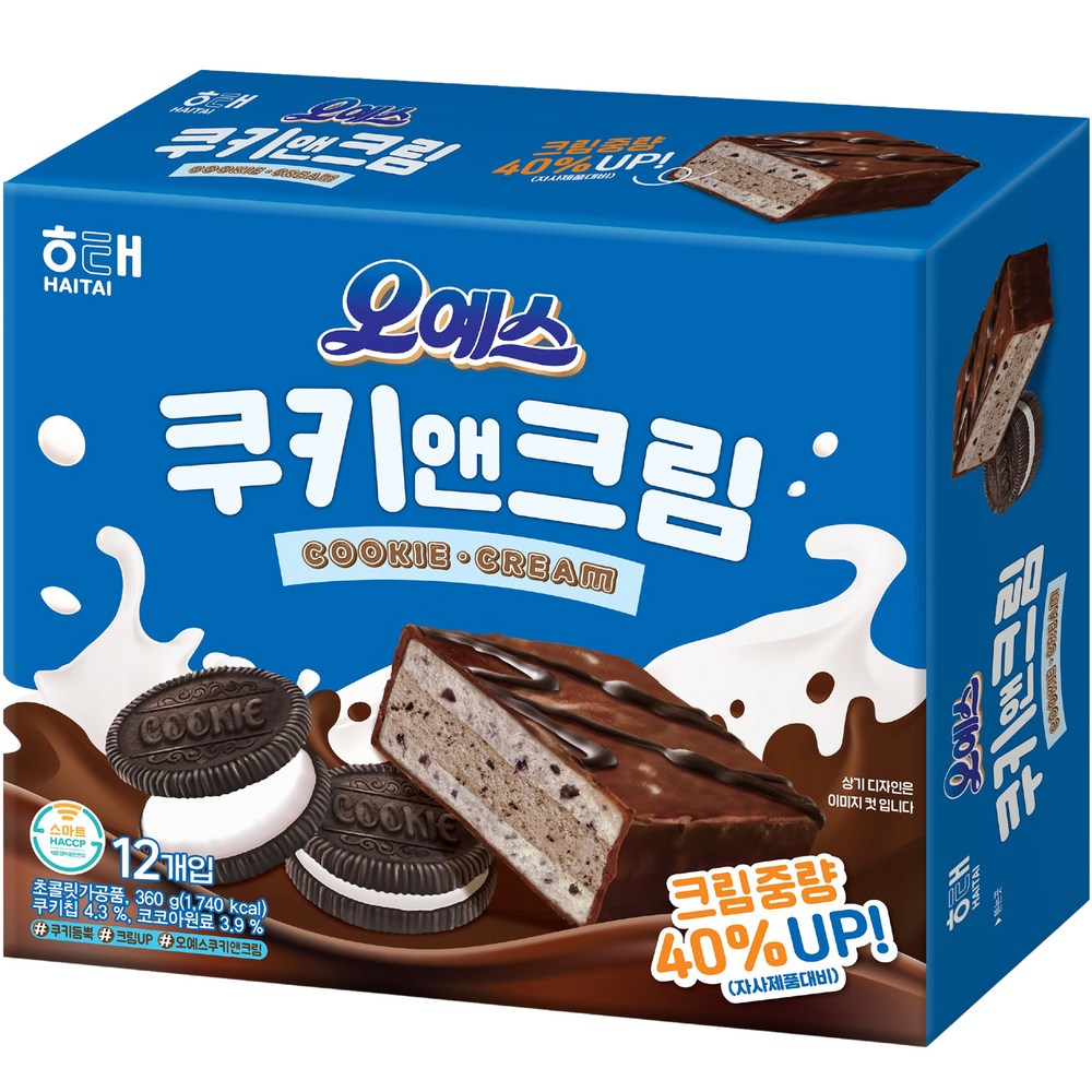 해태제과 오예스 쿠키앤크림 360g 1개 : 아웃스토리