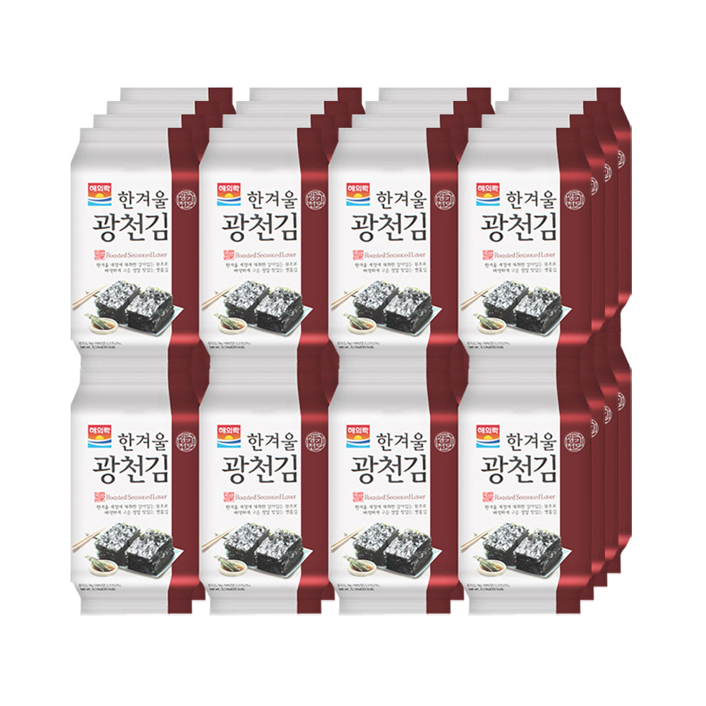 해의락 한겨울 광천김 4g 16봉  2개 총32봉 : 웅비식품