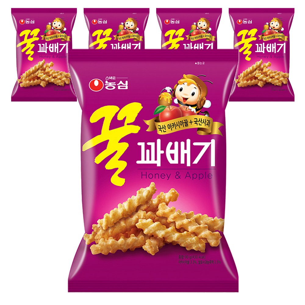 꿀꽈배기 90g 5개 : 아웃스토리