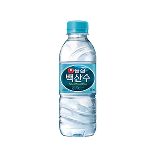농심 백산수 생수 330ml x20개(유/무라벨랜덤) : 맹자네 마켓