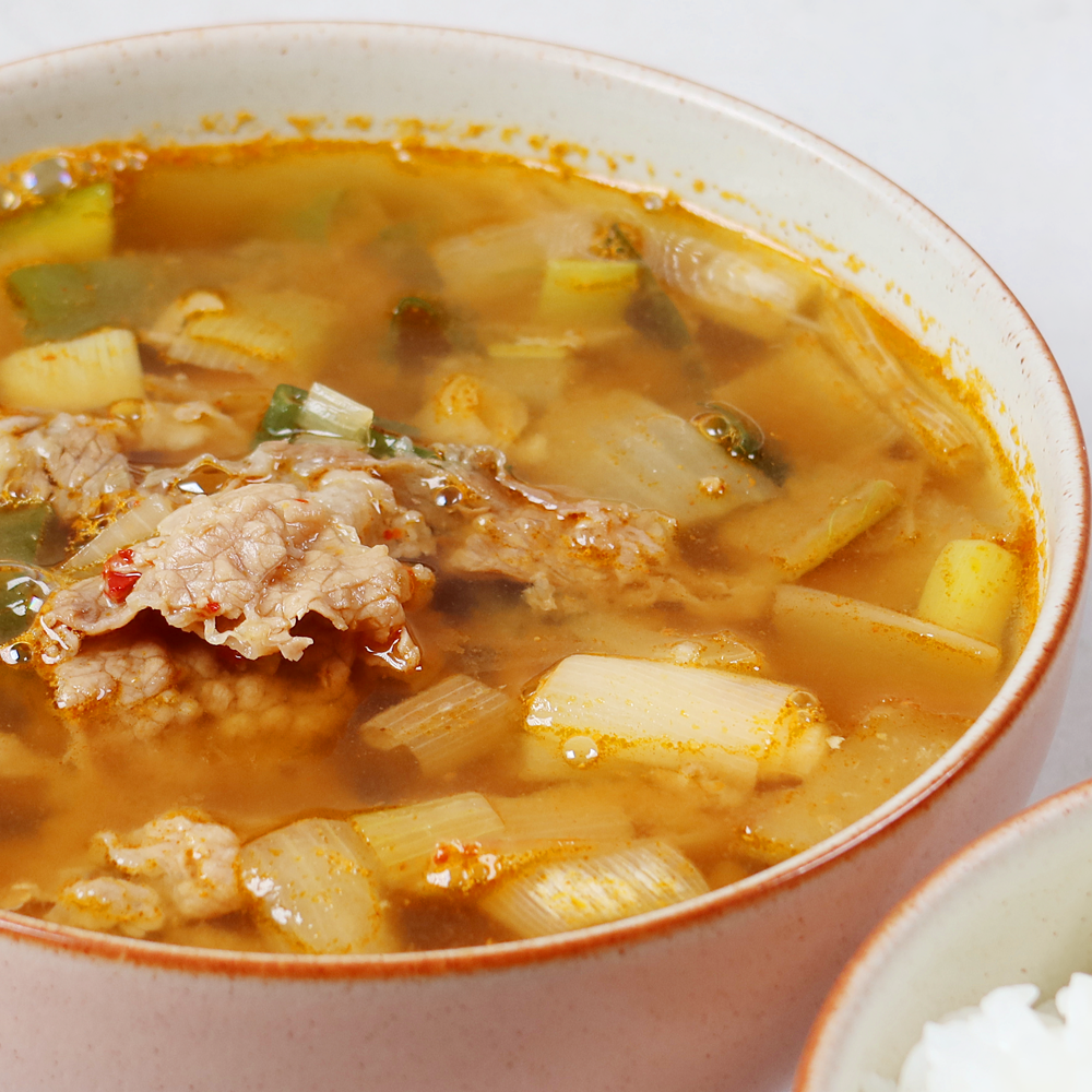 차돌된장찌개 고기 야채 듬뿍 국물이 진한 밥도둑 400g : 미네이션