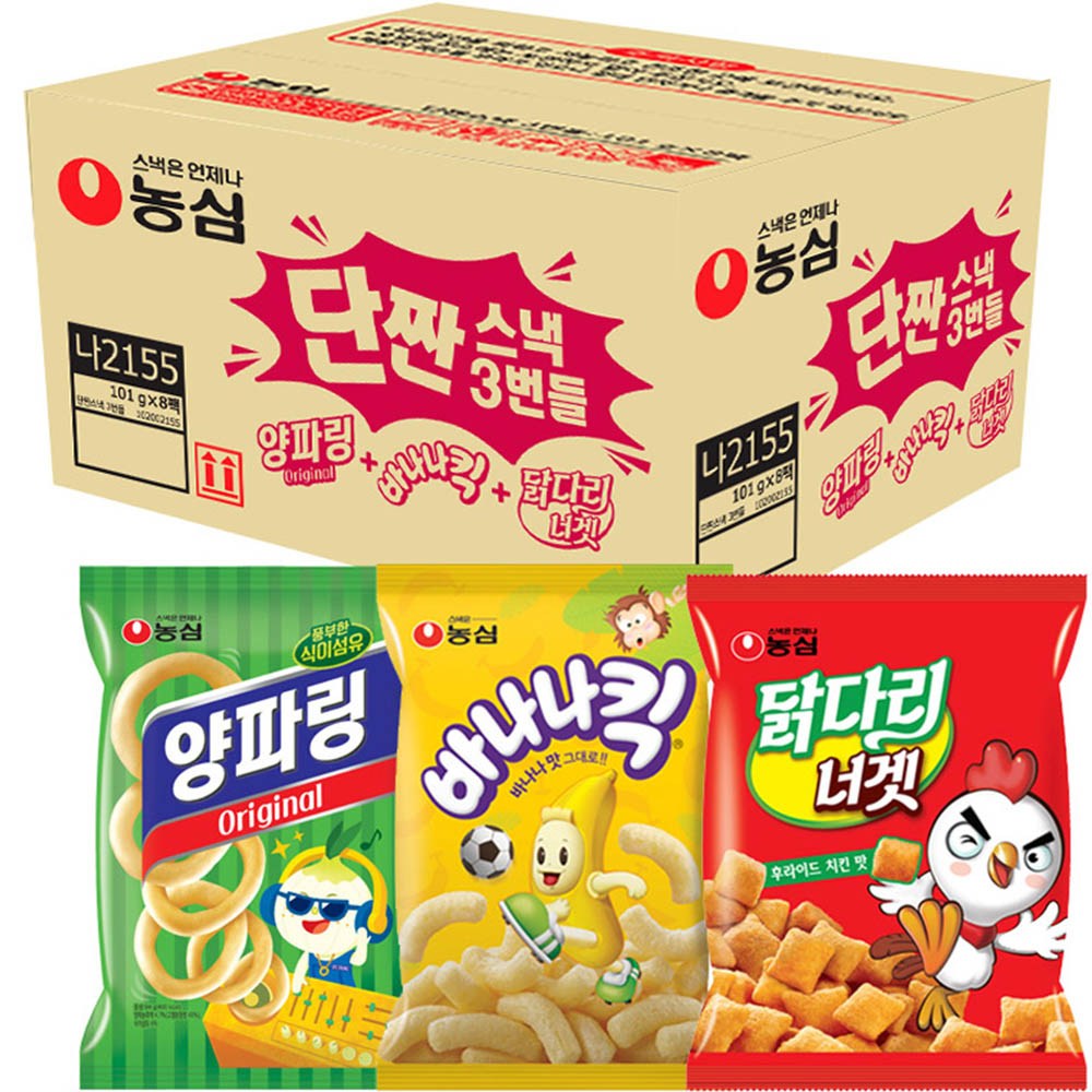 농심 단짠스낵 8p 기획세트 1세트 : 아웃스토리