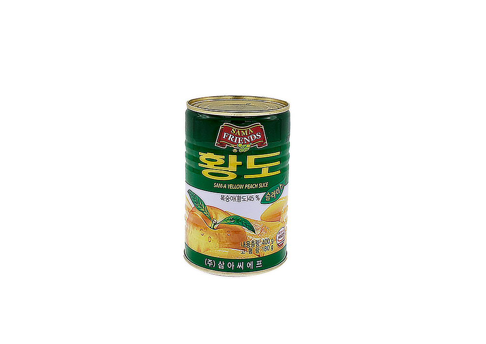 삼아씨에프 황도 슬라이스 통조림 황도캔 400g : 잡리치