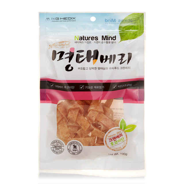 네이쳐스 마인드 후코이단 강아지 수제간식 단호박명태, 100g, 1개 : 더나은펫