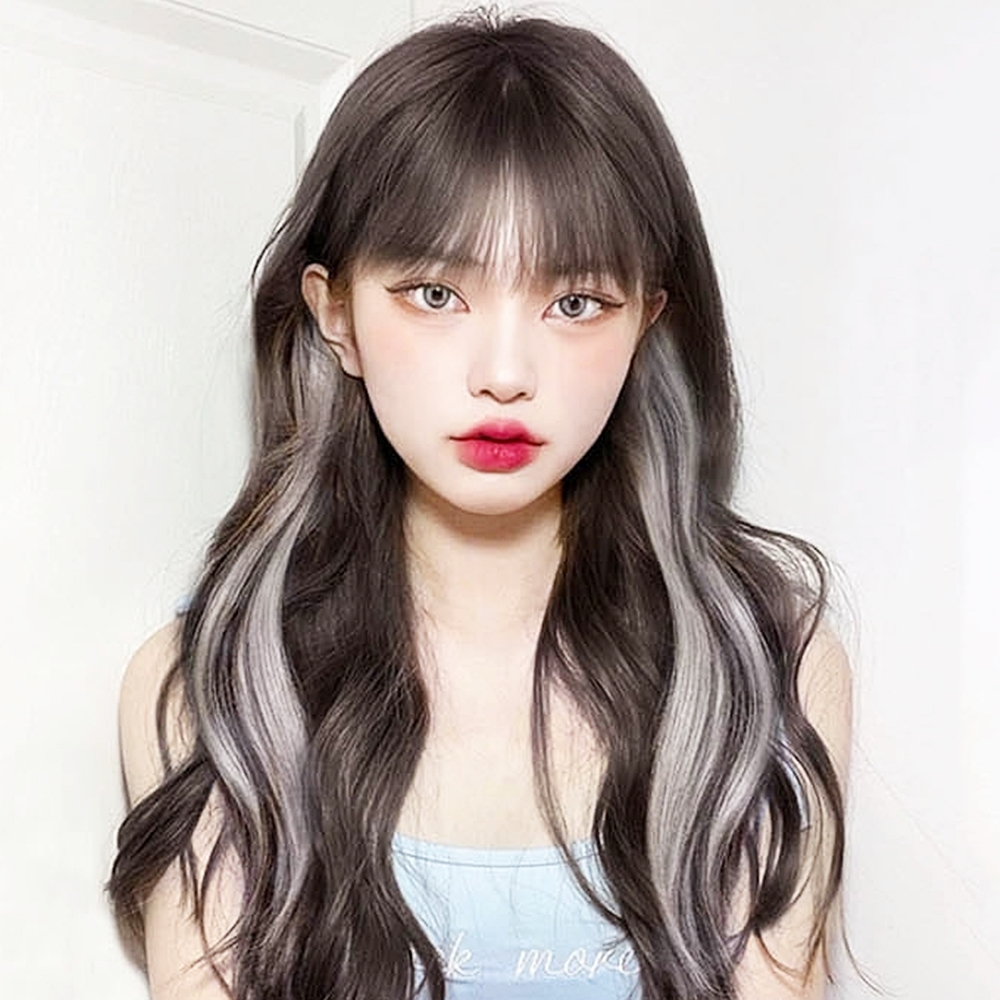 셀프붙임머리 붙임머리피스 브릿지 부분가발 헤어 미용 : 왕고