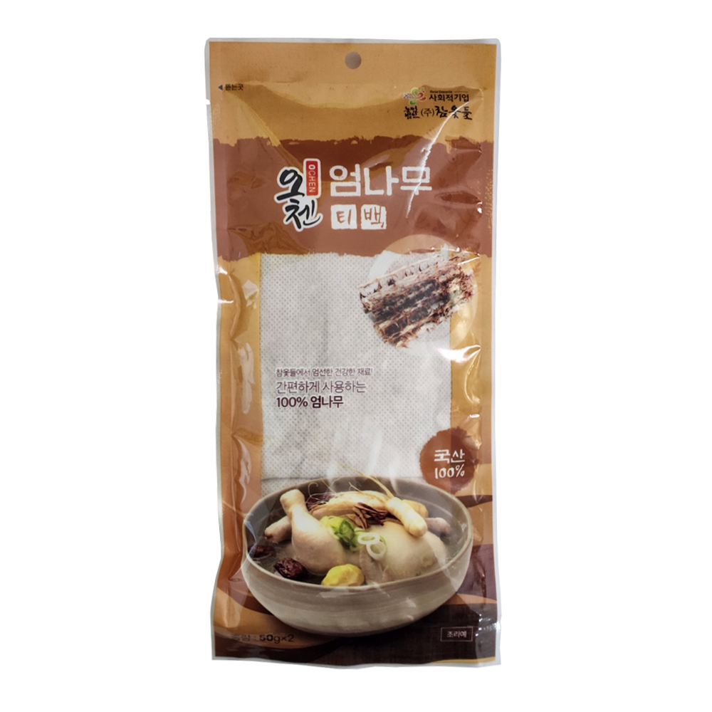 오첸 엄나무 티백 1봉 50g 2개입 국산 삼계탕 백숙 토종 닭 오리 한방 대용량 식자재 : 곰소식자재