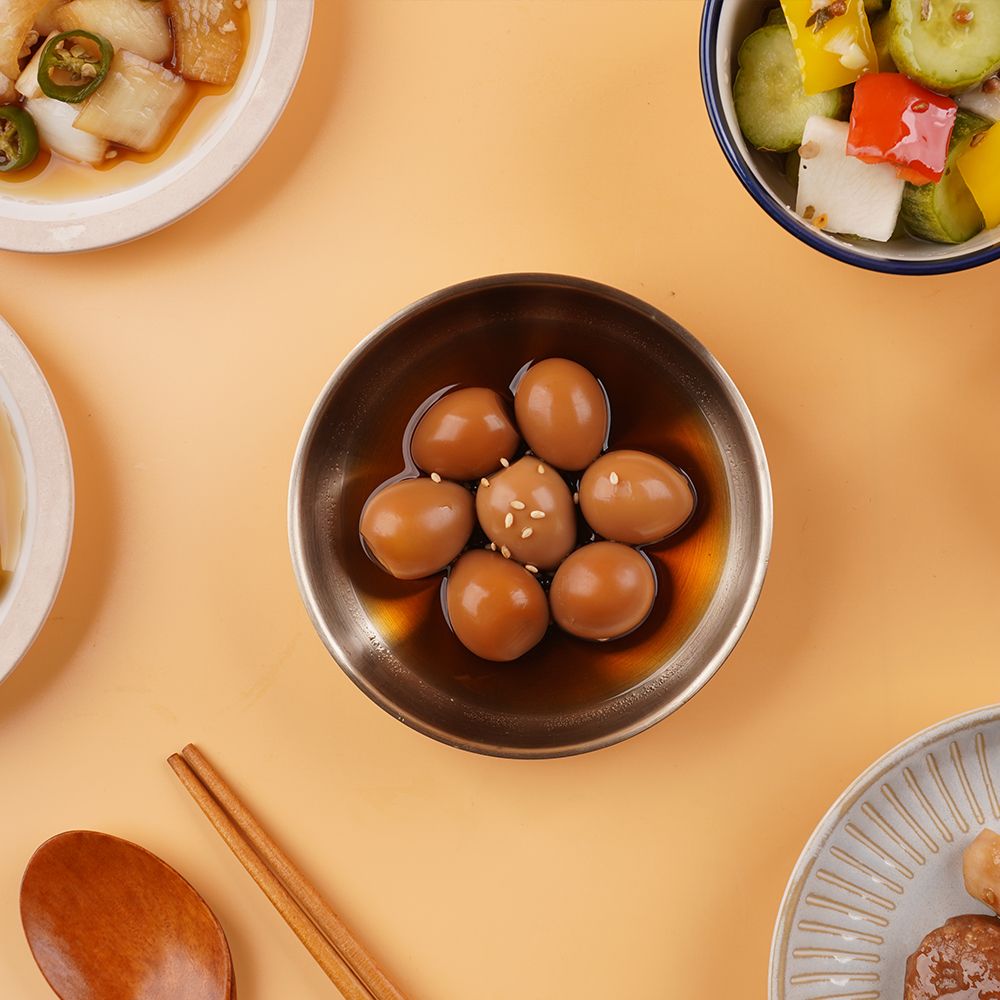 모두의집밥 가쓰오 메추리알장조림 1200g(240gX5팩) 가쓰오육수의 풍미 아이 밑반찬 : 모두의집밥