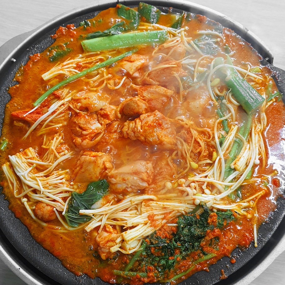 태백식 물닭갈비 태백 닭매운탕 택배 1.5인분 700g : 베이직-마켓